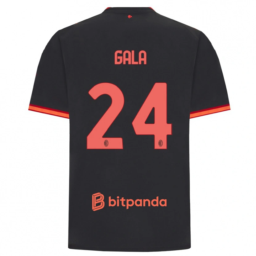 Danxen Heren Antonio Gala #24 Zwart Rood Thuisshirt Derde Tenue 2026/27 T-Shirt
