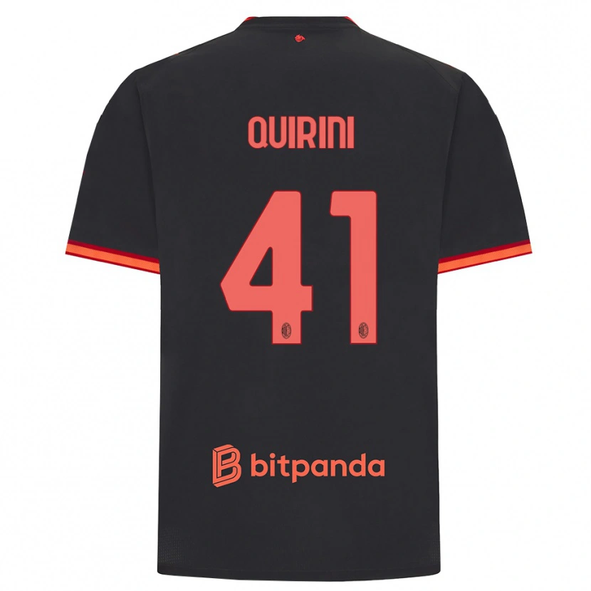 Danxen Heren Ettore Quirini #41 Zwart Rood Thuisshirt Derde Tenue 2026/27 T-Shirt