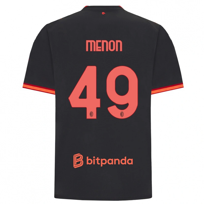 Danxen Heren Luca Menon #49 Zwart Rood Thuisshirt Derde Tenue 2026/27 T-Shirt