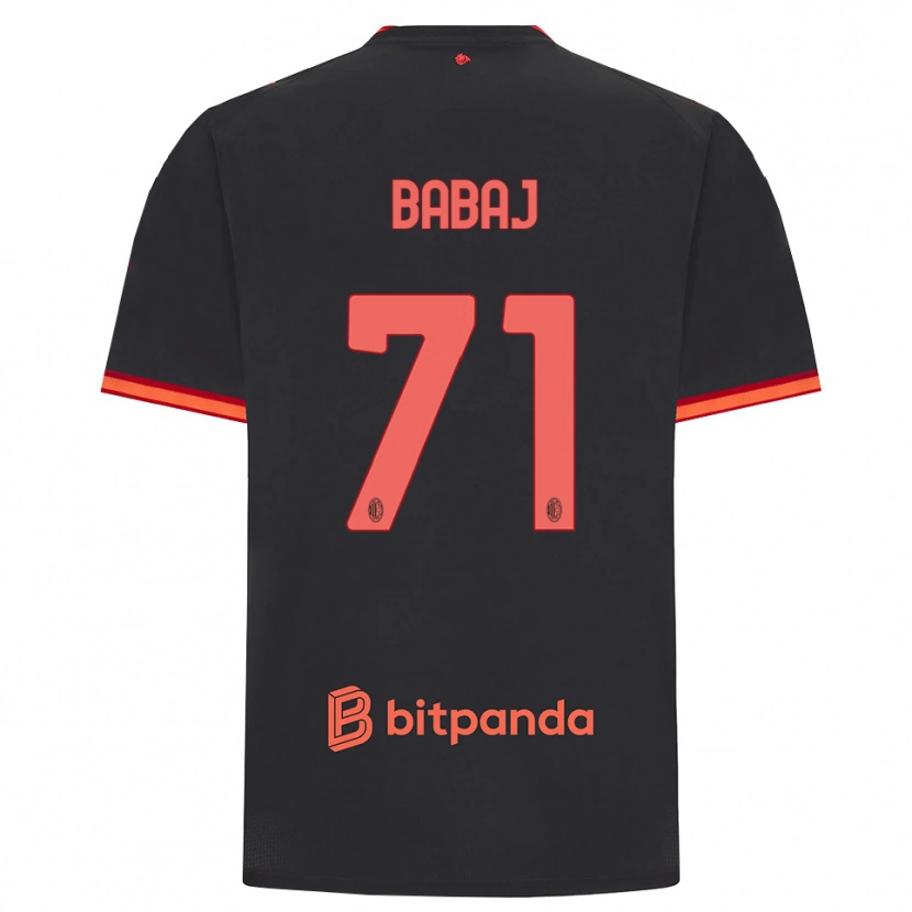 Danxen Heren Aron Babaj #71 Zwart Rood Thuisshirt Derde Tenue 2026/27 T-Shirt