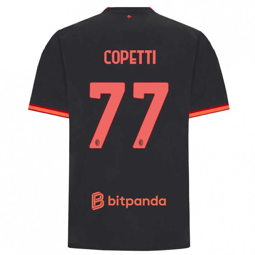 Danxen Heren Matilde Copetti #77 Zwart Rood Thuisshirt Derde Tenue 2026/27 T-Shirt