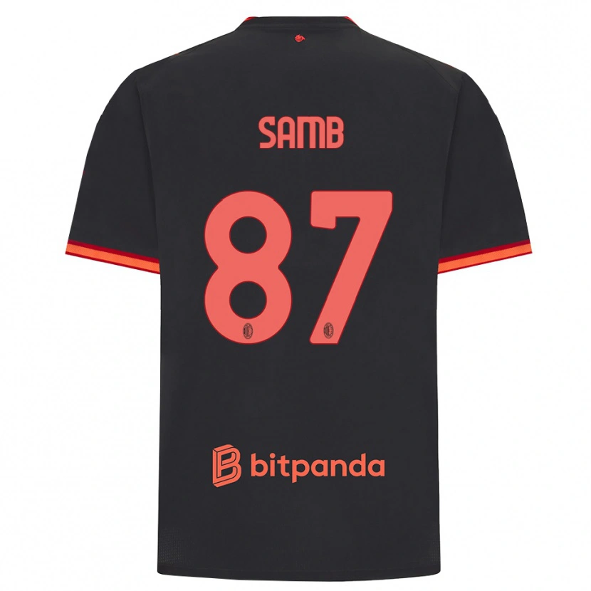 Danxen Heren Ablaye Samb #87 Zwart Rood Thuisshirt Derde Tenue 2026/27 T-Shirt