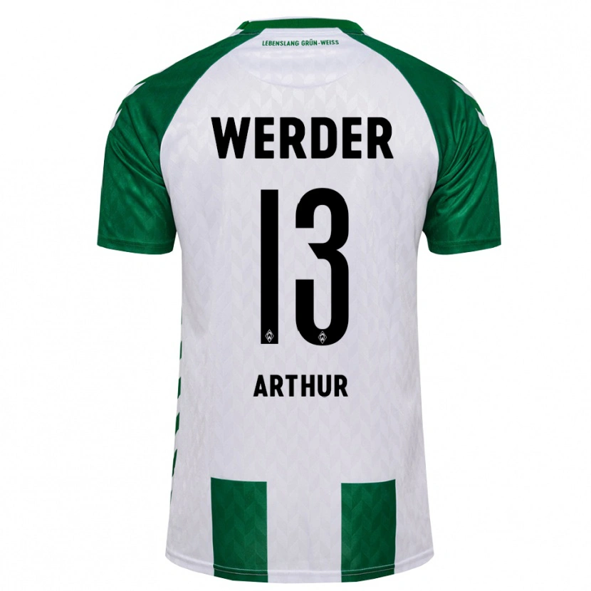 Danxen Heren Arthur Augusto De Matos Soares #13 Groen Wit Thuisshirt Thuistenue 2026/27 T-Shirt