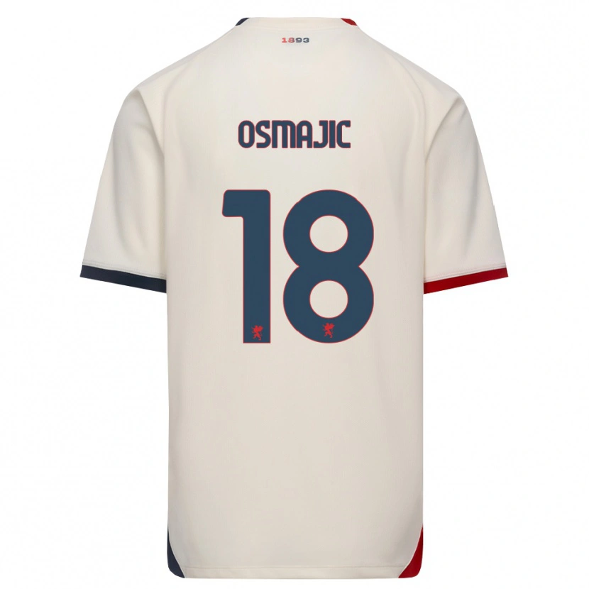 Danxen Heren Milutin Osmajic #18 Off-White Rood Uitshirt Uittenue 2026/27 T-Shirt