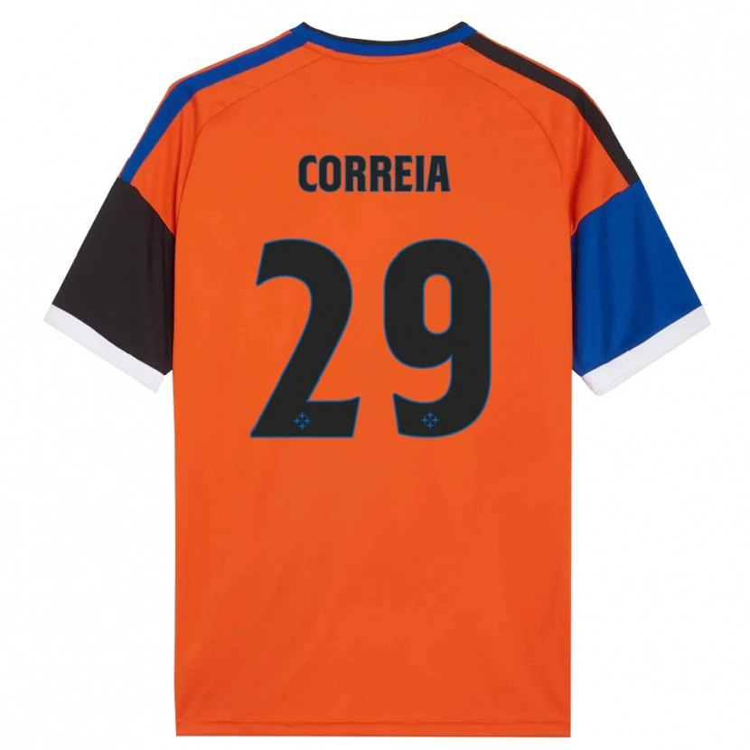Danxen Heren Omar Correia #29 Oranje Blauw Zwart Wit Uitshirt Uittenue 2026/27 T-Shirt
