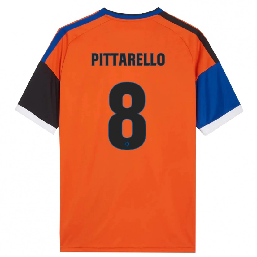Danxen Heren Filippo Pittarello #8 Oranje Blauw Zwart Wit Uitshirt Uittenue 2026/27 T-Shirt