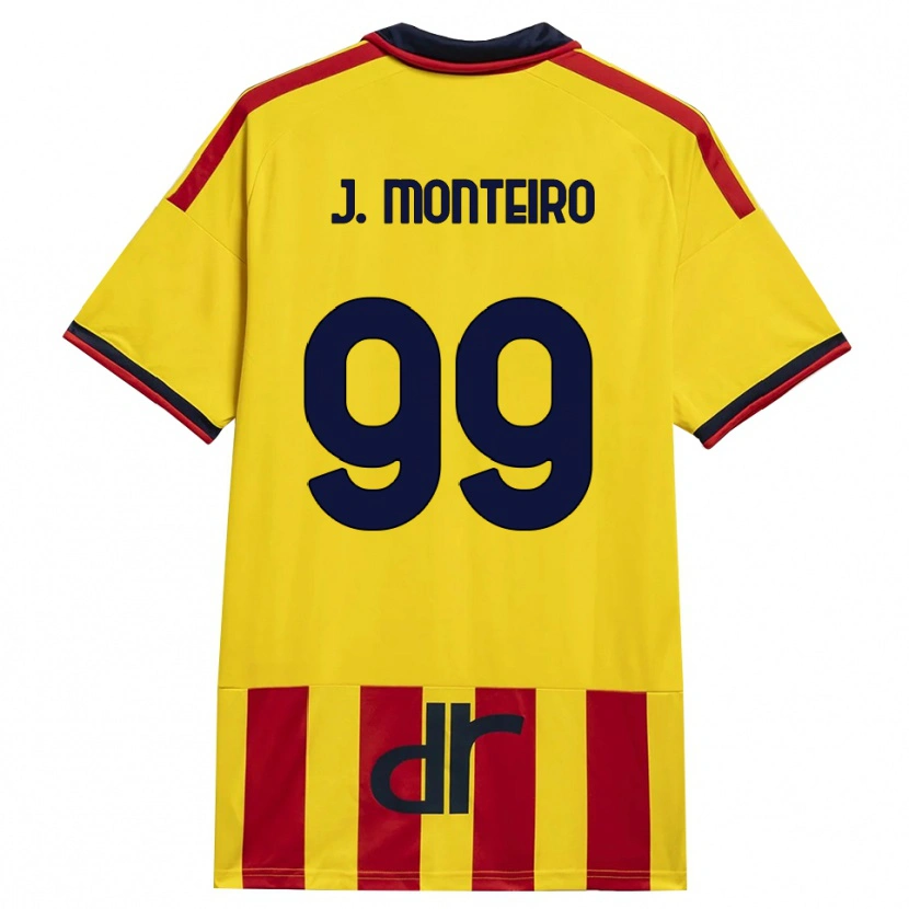 Danxen Heren Joël Monteiro #99 Geel Rood Thuisshirt Thuistenue 2026/27 T-Shirt