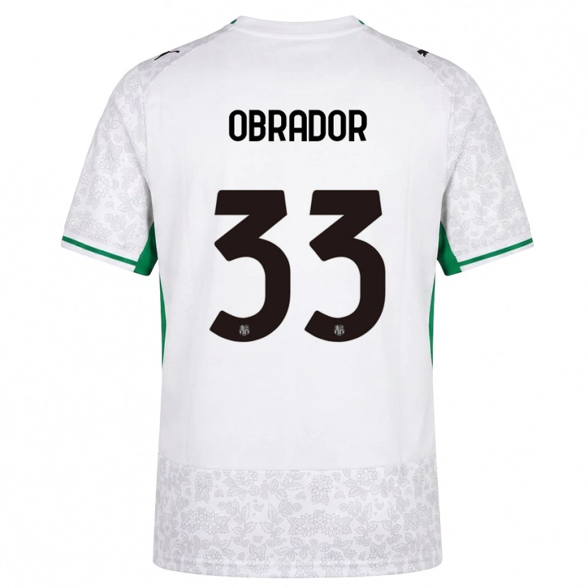 Danxen Dames Rafa Obrador #33 Wit Zwart Groen Uitshirt Uittenue 2026/27 T-Shirt