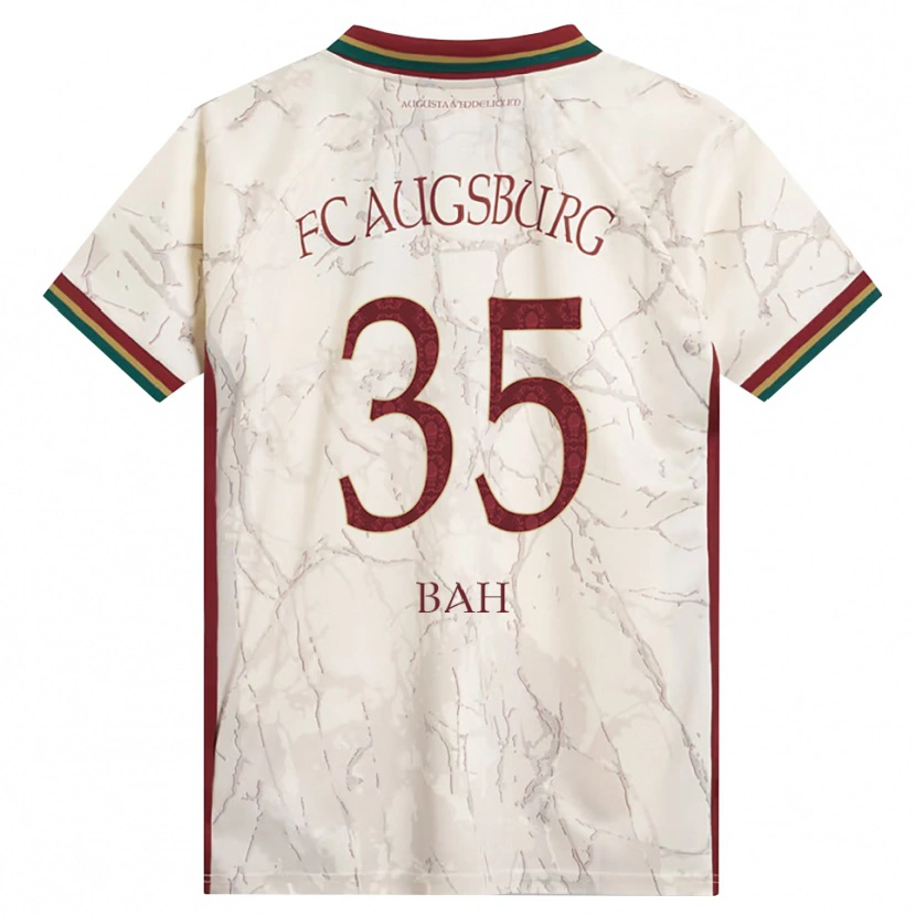 Danxen Dames Juma Bah #35 Groen Rijst Wit Bordeauxrood Thuisshirt Thuistenue 2026/27 T-Shirt