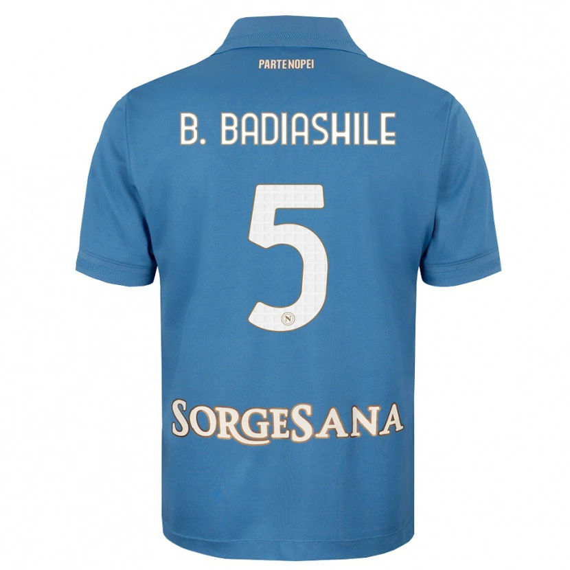 Danxen Dames Benoît Badiashile #5 Haze Blauw Wit Thuisshirt Thuistenue 2026/27 T-Shirt
