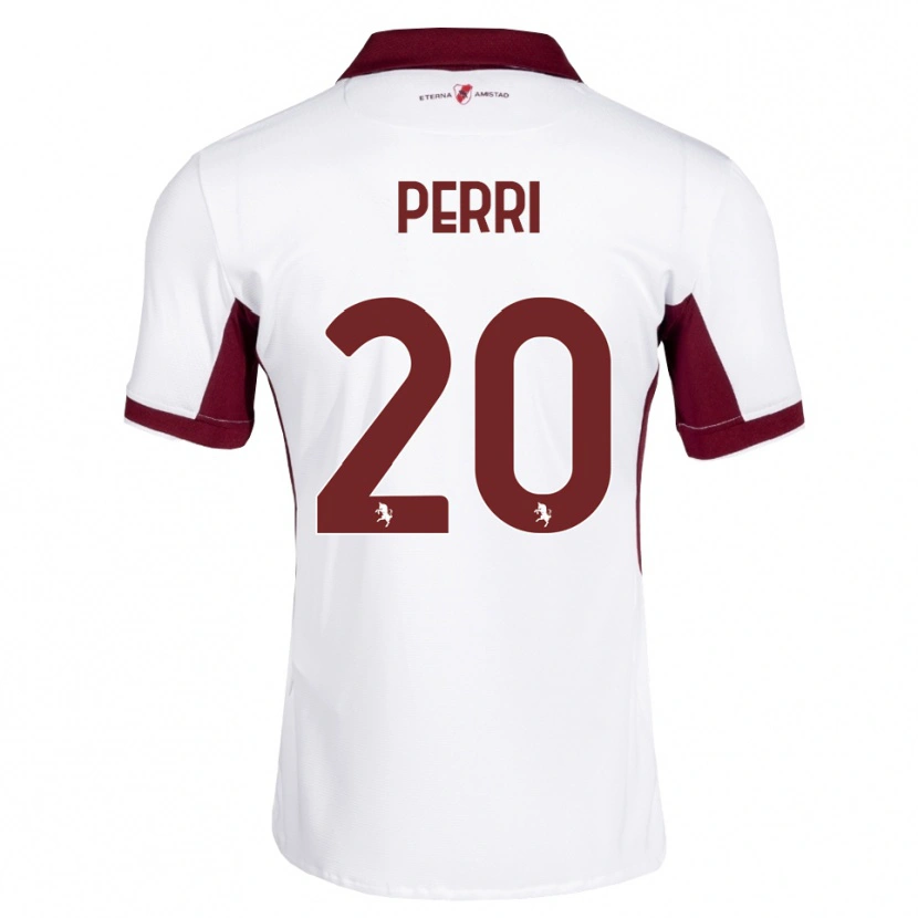 Danxen Dames Lucas Perri #20 Bordeauxrood Wit Rood Uitshirt Uittenue 2026/27 T-Shirt
