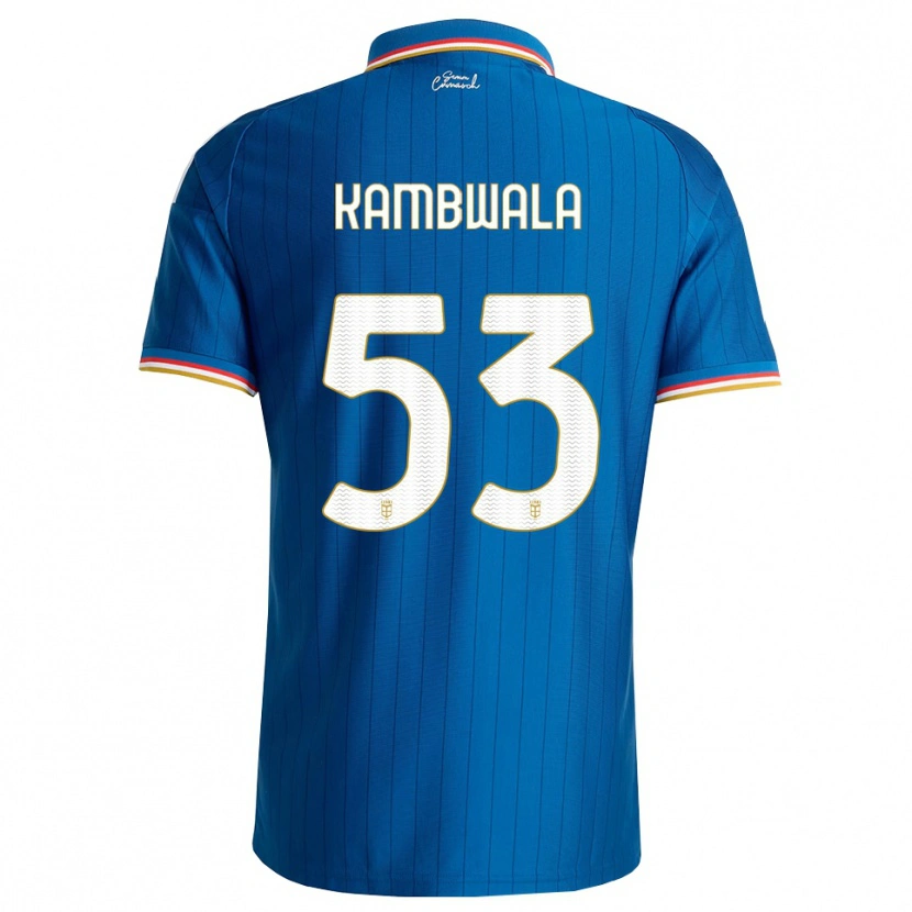 Danxen Dames Willy Kambwala #53 Blauw Wit Rood Thuisshirt Thuistenue 2026/27 T-Shirt