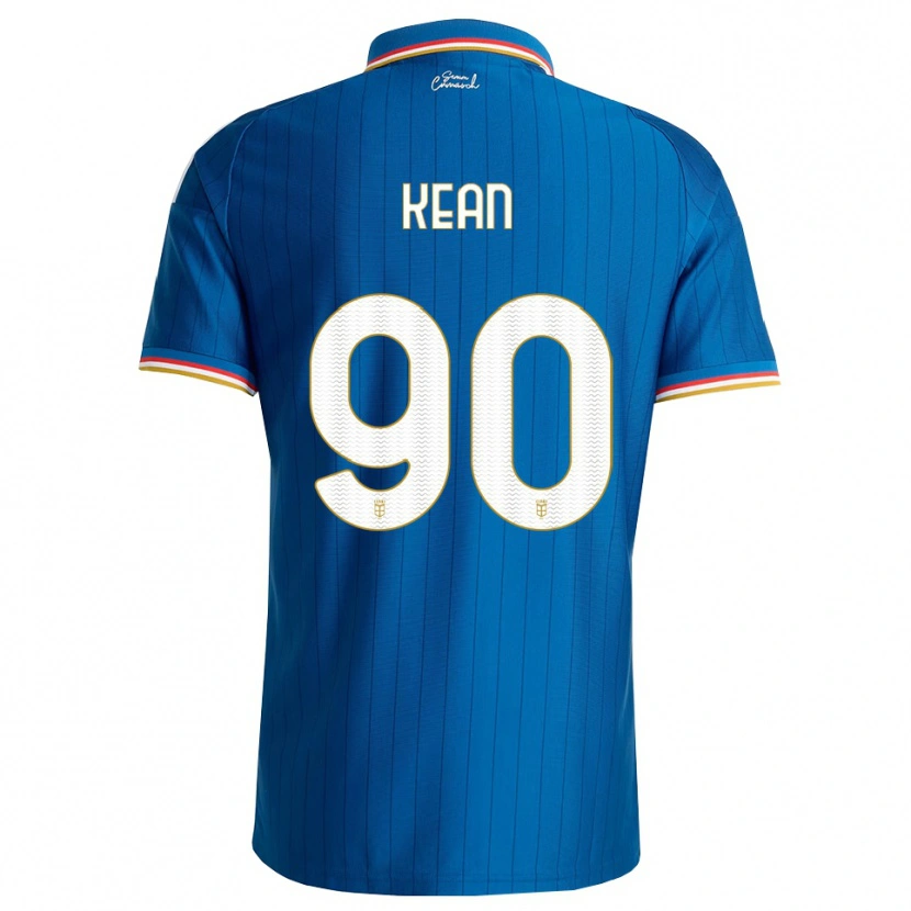 Danxen Dames Moise Kean #90 Blauw Wit Rood Thuisshirt Thuistenue 2026/27 T-Shirt