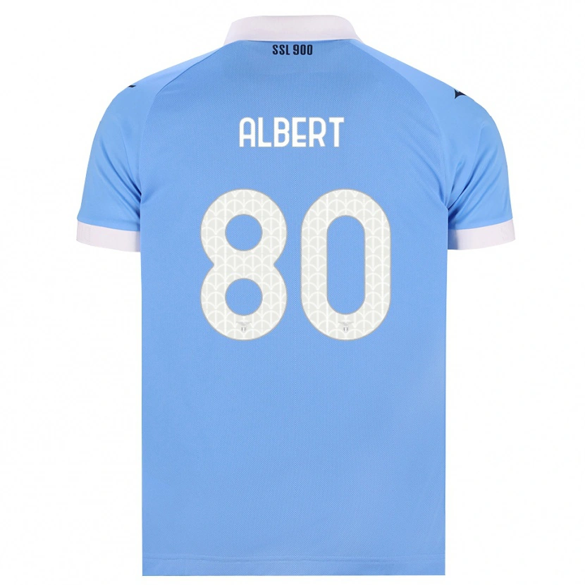 Danxen Dames Albert Gudmundsson #80 Hemelsblauw Zwart Wit Thuisshirt Thuistenue 2026/27 T-Shirt