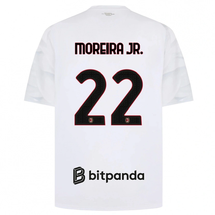 Danxen Dames Diego Moreira #22 Wit Rood Zwart Uitshirt Uittenue 2026/27 T-Shirt