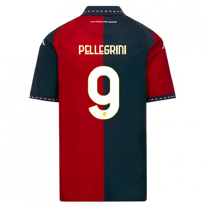 Danxen Dames Fernando Pellegrini #9 Rood Zwart Wit Thuisshirt Thuistenue 2026/27 T-Shirt