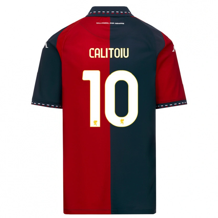 Danxen Dames Mihai Calițoiu #10 Rood Zwart Wit Thuisshirt Thuistenue 2026/27 T-Shirt