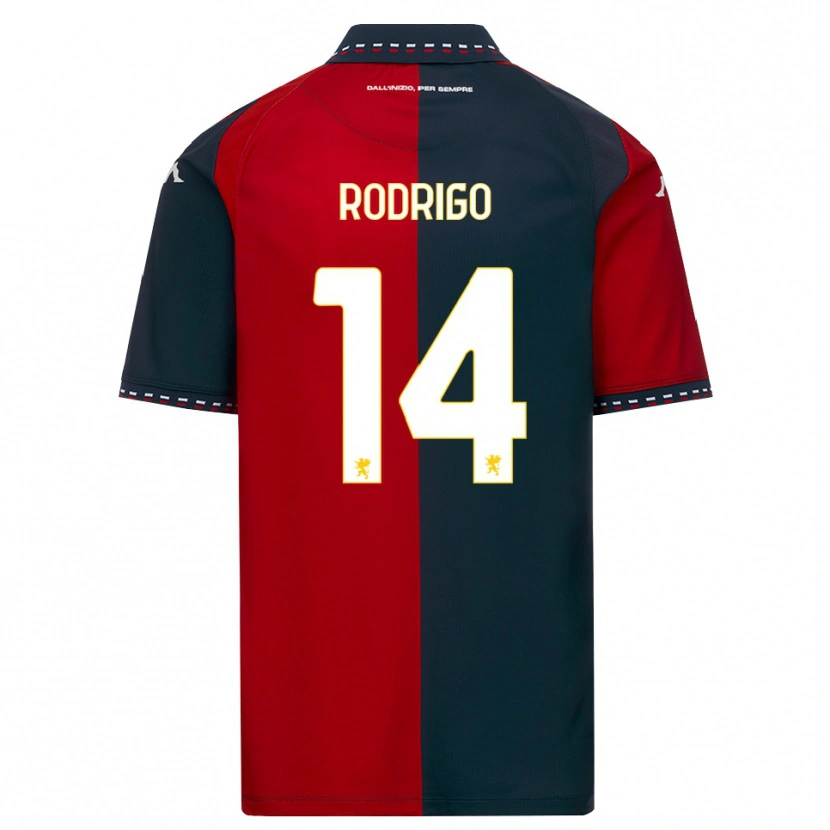 Danxen Dames Rodrigo Delgado De Albuquerque #14 Rood Zwart Wit Thuisshirt Thuistenue 2026/27 T-Shirt