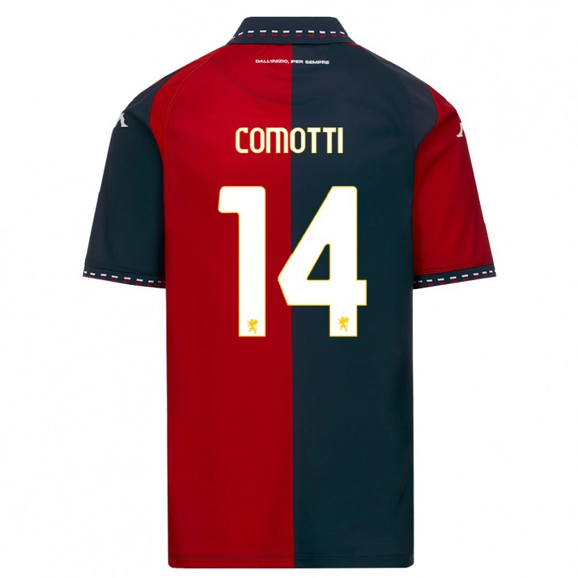 Danxen Dames Manuel Comotti #14 Rood Zwart Wit Thuisshirt Thuistenue 2026/27 T-Shirt