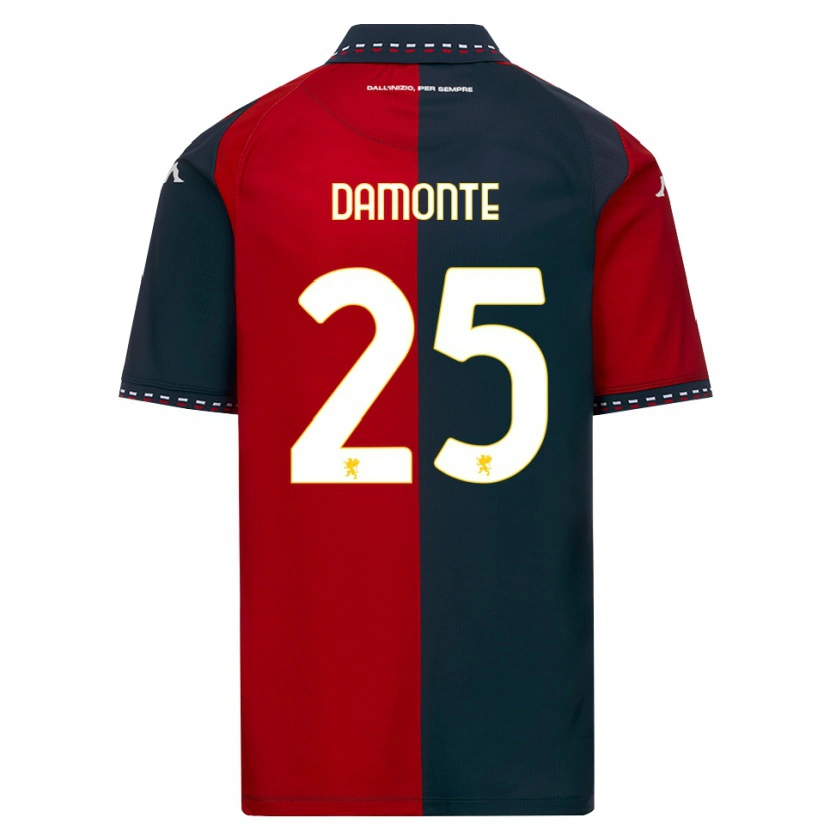 Danxen Dames Lorenzo Damonte #25 Rood Zwart Wit Thuisshirt Thuistenue 2026/27 T-Shirt
