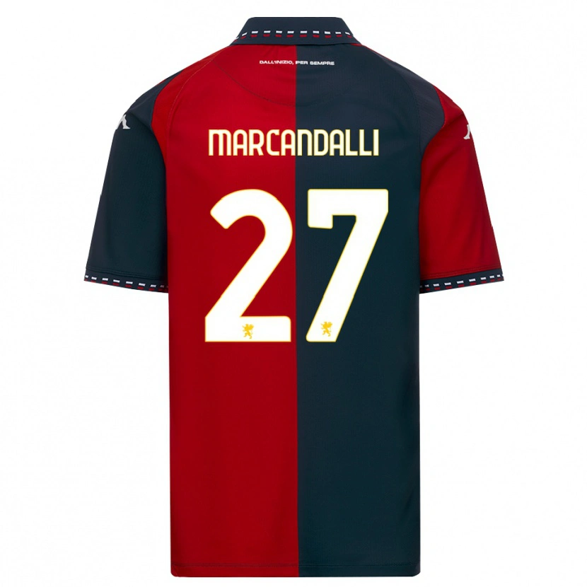 Danxen Dames Alessandro Marcandalli #27 Rood Zwart Wit Thuisshirt Thuistenue 2026/27 T-Shirt