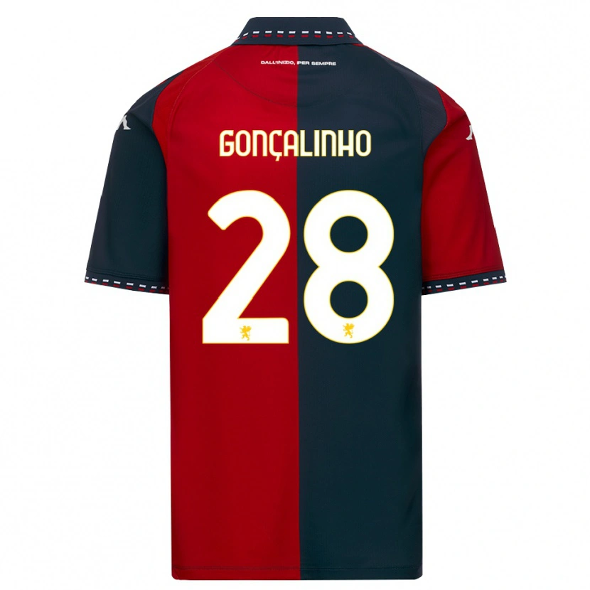 Danxen Dames João Gonçalinho #28 Rood Zwart Wit Thuisshirt Thuistenue 2026/27 T-Shirt