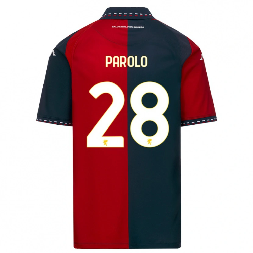 Danxen Dames Lucrezia Parolo #28 Rood Zwart Wit Thuisshirt Thuistenue 2026/27 T-Shirt