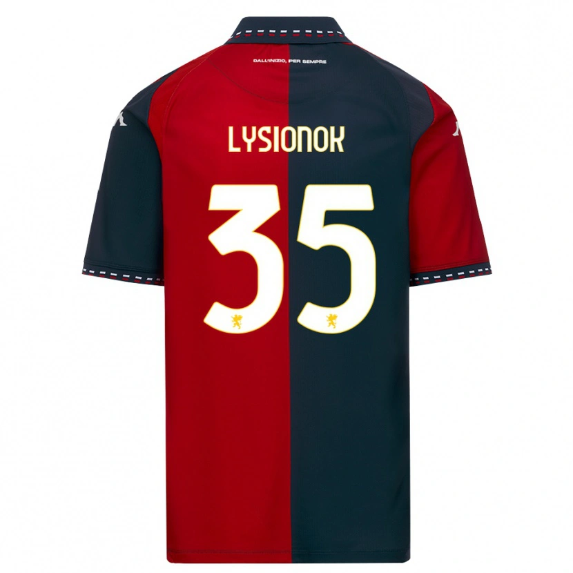 Danxen Dames Ernestas Lysionok #35 Rood Zwart Wit Thuisshirt Thuistenue 2026/27 T-Shirt