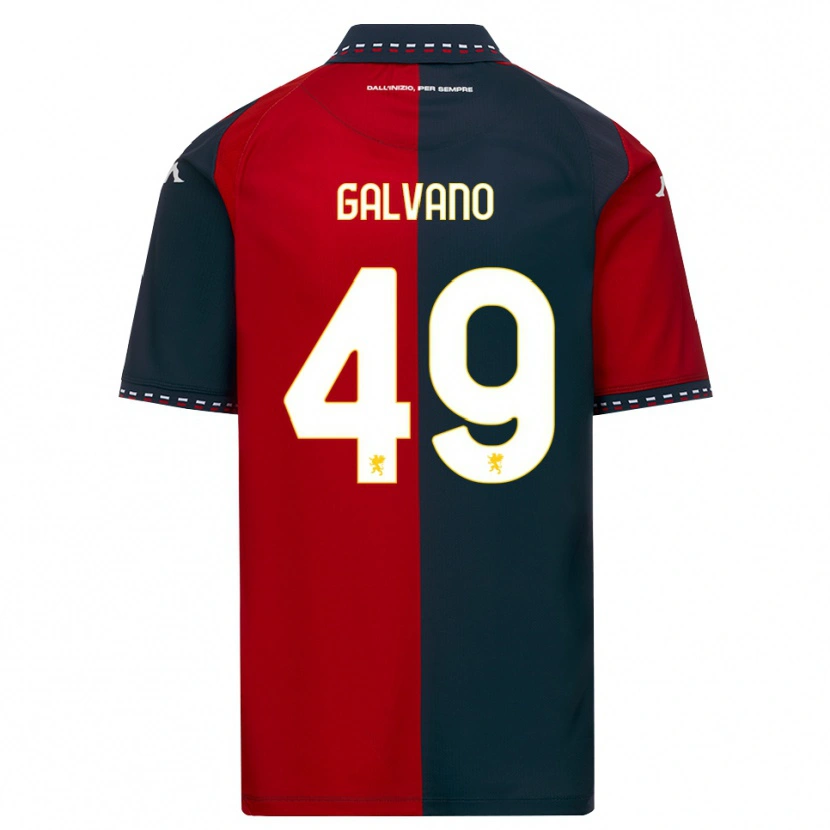 Danxen Dames Cristian Galvano #49 Rood Zwart Wit Thuisshirt Thuistenue 2026/27 T-Shirt