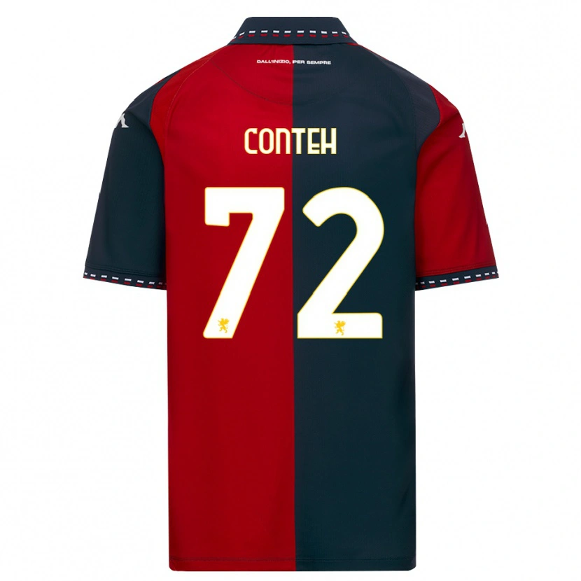 Danxen Dames Seediya Conteh #72 Rood Zwart Wit Thuisshirt Thuistenue 2026/27 T-Shirt