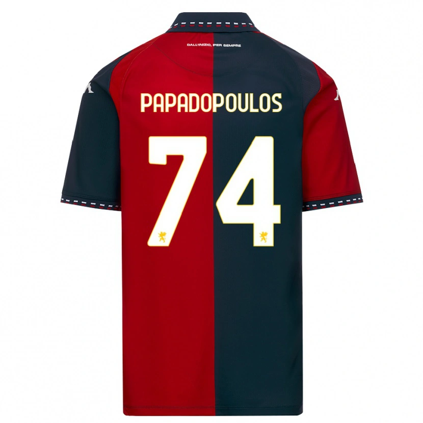 Danxen Dames Christos Papadopoulos #74 Rood Zwart Wit Thuisshirt Thuistenue 2026/27 T-Shirt