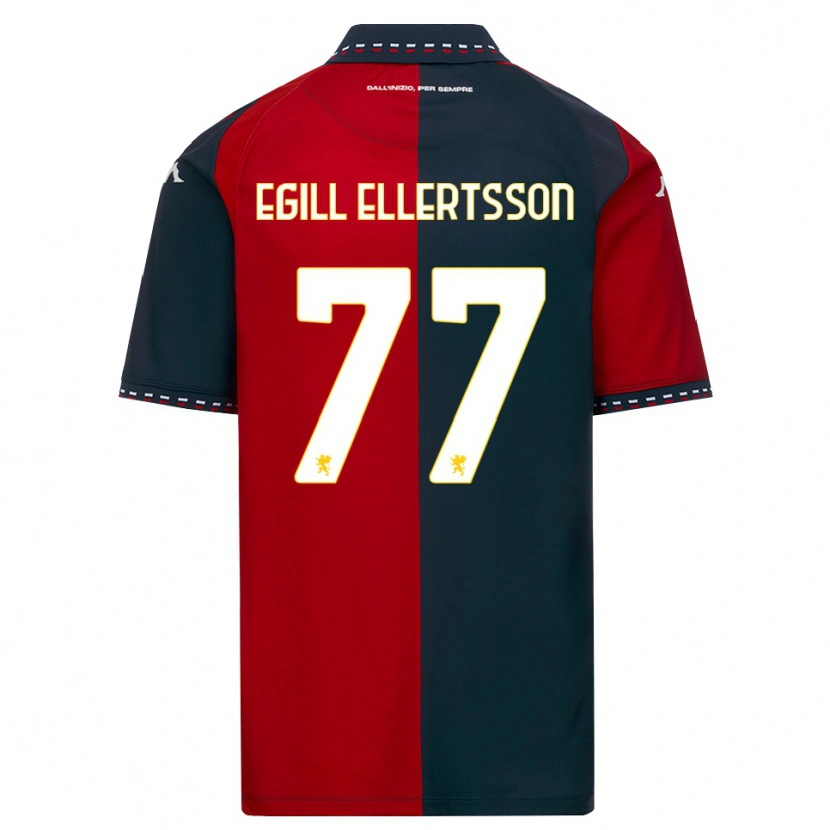 Danxen Dames Mikael Egill Ellertsson #77 Rood Zwart Wit Thuisshirt Thuistenue 2026/27 T-Shirt