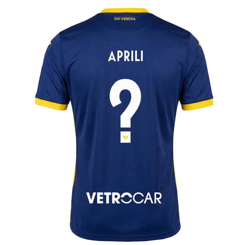 Danxen Dames Filippo Aprili #0 Koninklijk Blauw Geel Wit Thuisshirt Thuistenue 2026/27 T-Shirt