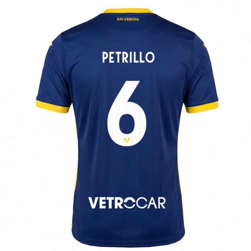 Danxen Dames Mary Clare Petrillo #6 Koninklijk Blauw Geel Wit Thuisshirt Thuistenue 2026/27 T-Shirt