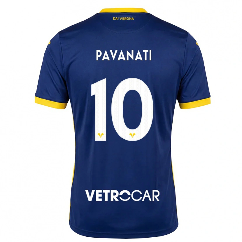Danxen Dames Alessandro Pavanati #10 Koninklijk Blauw Geel Wit Thuisshirt Thuistenue 2026/27 T-Shirt