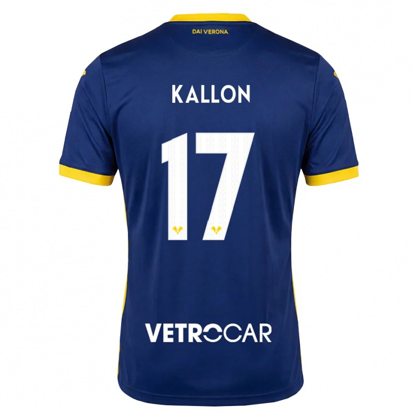 Danxen Dames Yayah Kallon #17 Koninklijk Blauw Geel Wit Thuisshirt Thuistenue 2026/27 T-Shirt