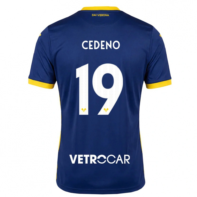 Danxen Dames Lineth Cedeno #19 Koninklijk Blauw Geel Wit Thuisshirt Thuistenue 2026/27 T-Shirt