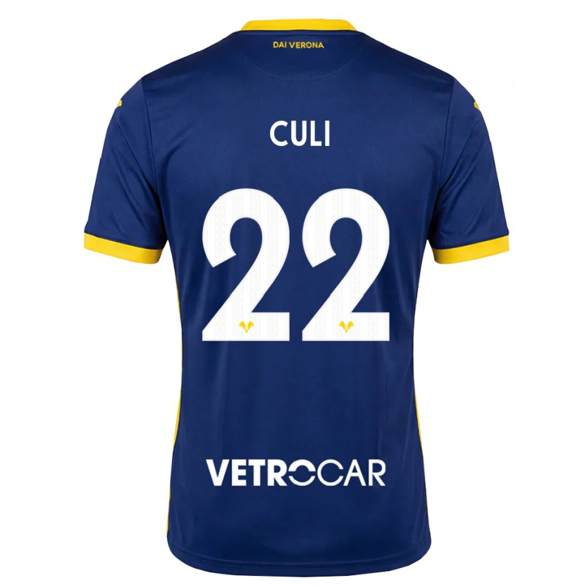 Danxen Dames Daniel Culi #22 Koninklijk Blauw Geel Wit Thuisshirt Thuistenue 2026/27 T-Shirt