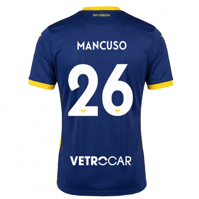 Danxen Dames Giulia Mancuso #26 Koninklijk Blauw Geel Wit Thuisshirt Thuistenue 2026/27 T-Shirt