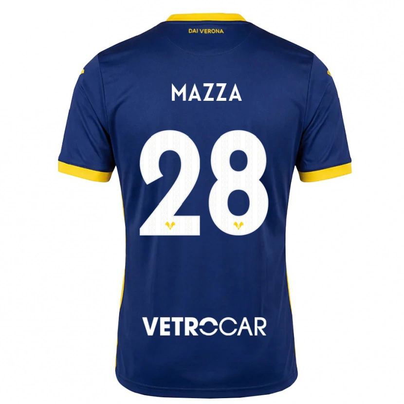 Danxen Dames Vittoria Karol Mazza #28 Koninklijk Blauw Geel Wit Thuisshirt Thuistenue 2026/27 T-Shirt