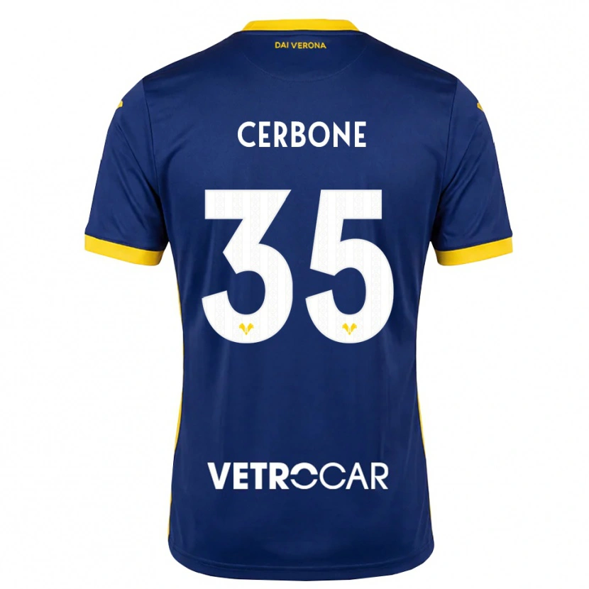 Danxen Dames Salvatore Cerbone #35 Koninklijk Blauw Geel Wit Thuisshirt Thuistenue 2026/27 T-Shirt