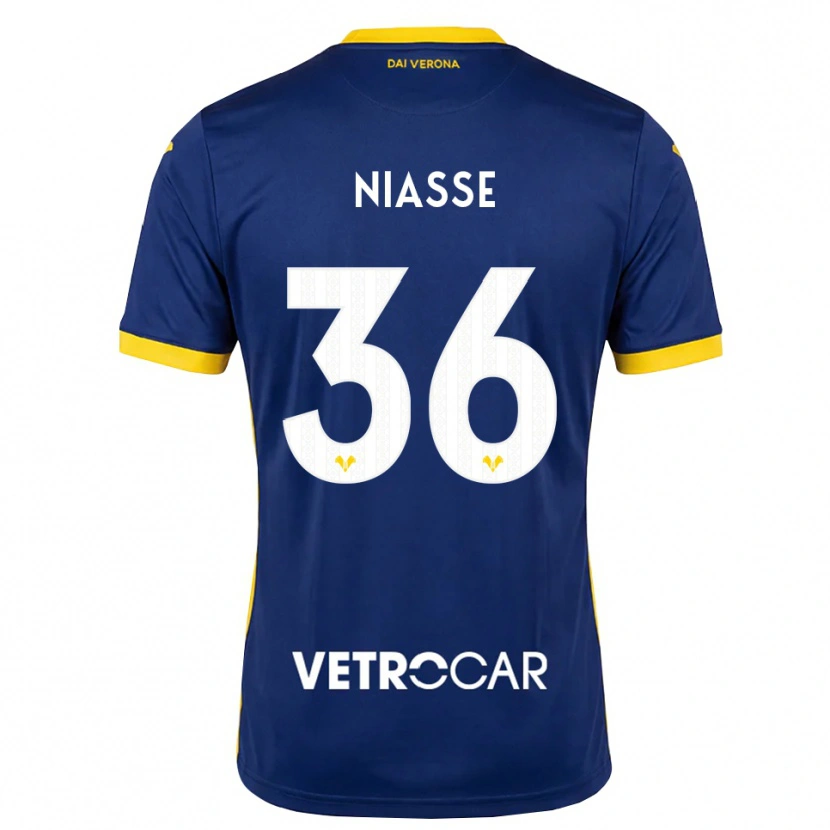 Danxen Dames Cheikh Niasse #36 Koninklijk Blauw Geel Wit Thuisshirt Thuistenue 2026/27 T-Shirt