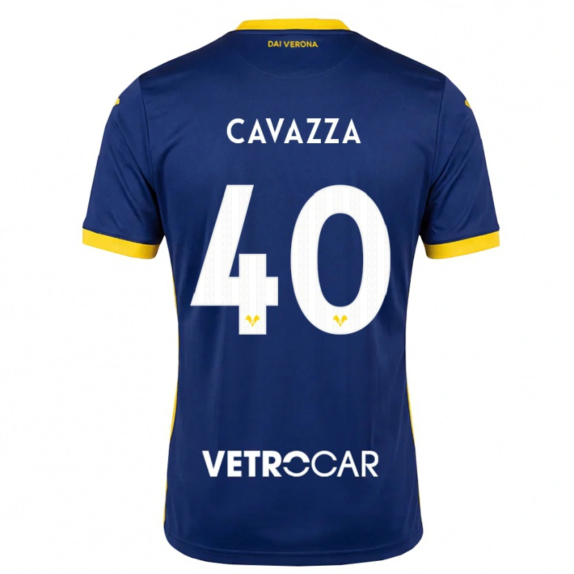 Danxen Dames Filippo Cavazza #40 Koninklijk Blauw Geel Wit Thuisshirt Thuistenue 2026/27 T-Shirt