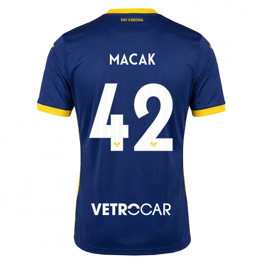 Danxen Dames Tian Macak #42 Koninklijk Blauw Geel Wit Thuisshirt Thuistenue 2026/27 T-Shirt