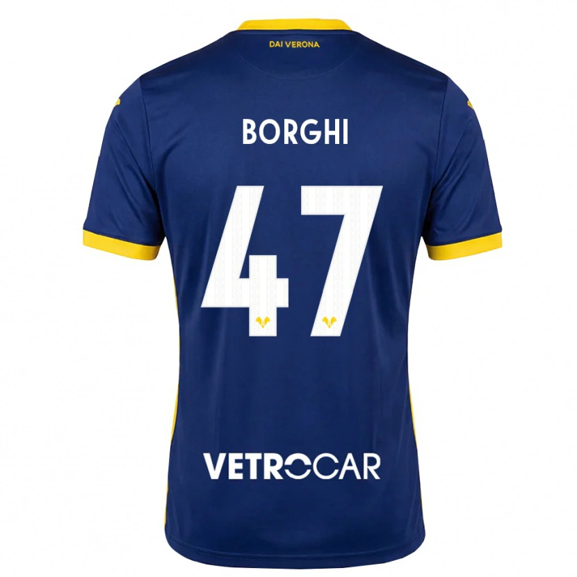 Danxen Dames Arthur Borghi #47 Koninklijk Blauw Geel Wit Thuisshirt Thuistenue 2026/27 T-Shirt