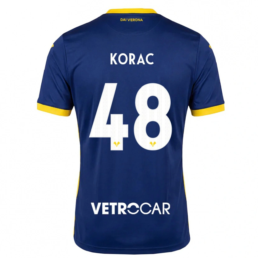 Danxen Dames Seid Korac #48 Koninklijk Blauw Geel Wit Thuisshirt Thuistenue 2026/27 T-Shirt