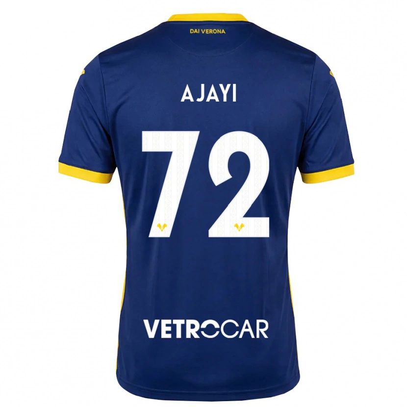 Danxen Dames Junior Ajayi #72 Koninklijk Blauw Geel Wit Thuisshirt Thuistenue 2026/27 T-Shirt