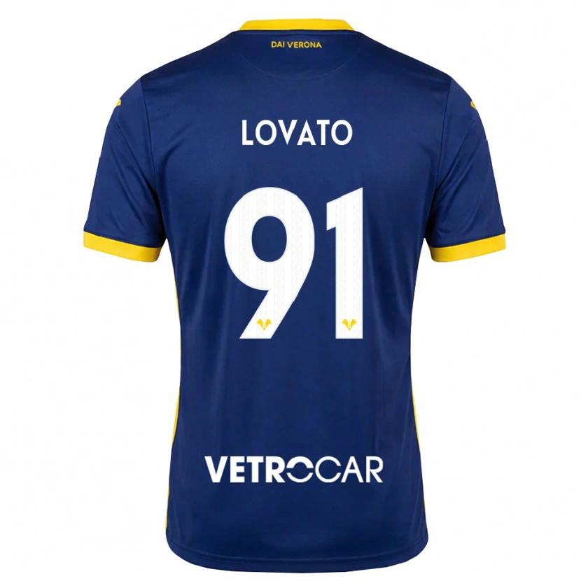 Danxen Dames Enrico Lovato #91 Koninklijk Blauw Geel Wit Thuisshirt Thuistenue 2026/27 T-Shirt