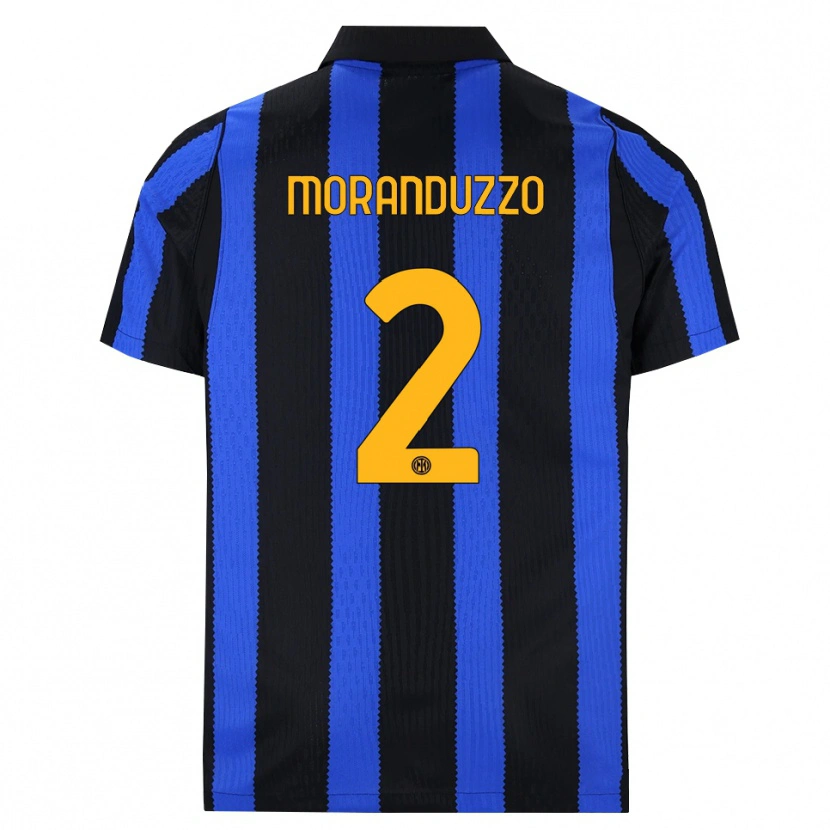 Danxen Dames Nicolo Moranduzzo #2 Zwart Blauw Geel Thuisshirt Thuistenue 2026/27 T-Shirt