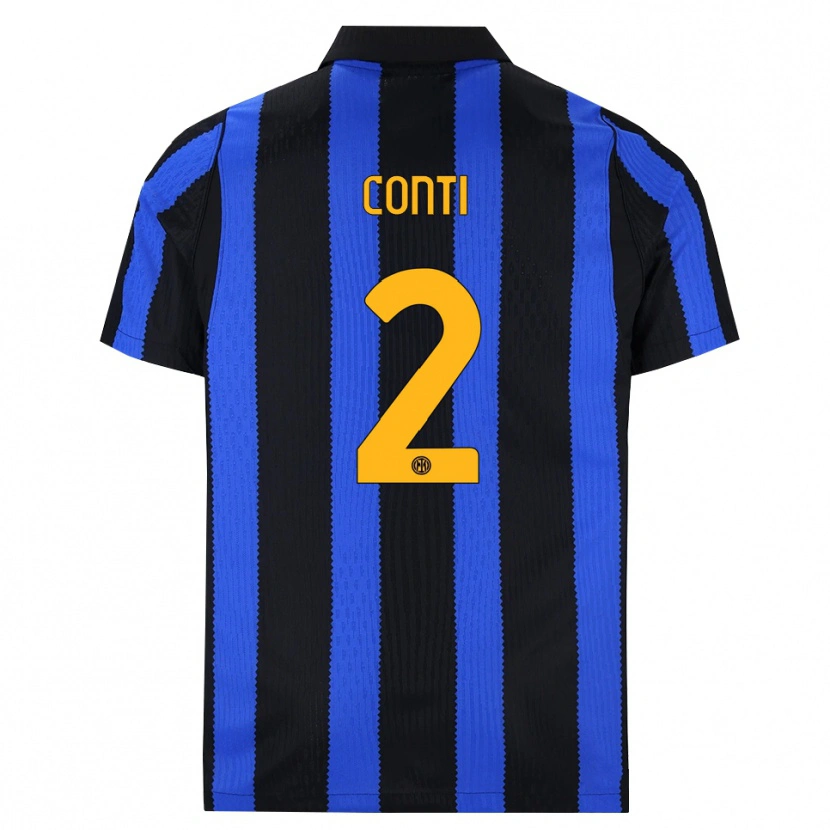 Danxen Dames Arturo Conti #2 Zwart Blauw Geel Thuisshirt Thuistenue 2026/27 T-Shirt